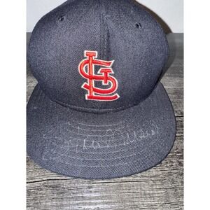 VTG St. Louis Cardinals Hat New Era 5950 Wool Stan Musial Auto